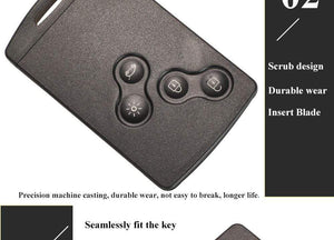 Planet Gates 433MHz 4A PCF7953 Chip Car Key Card For Renault Clio IV Captur Passive Keyless Go Entry Remote Smart HandsFree System