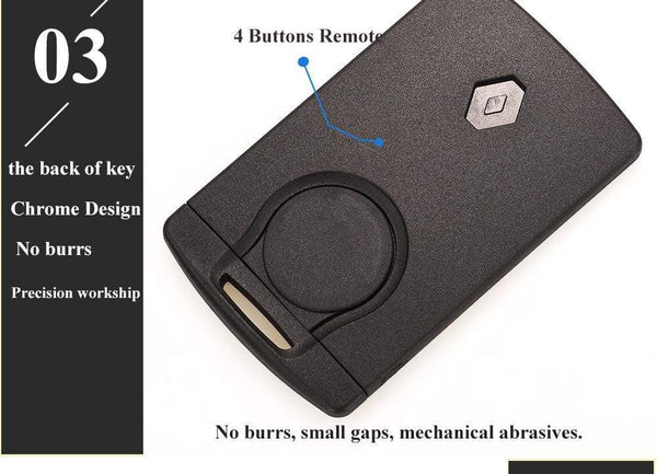 Planet Gates 433MHz 4A PCF7953 Chip Car Key Card For Renault Clio IV Captur Passive Keyless Go Entry Remote Smart HandsFree System