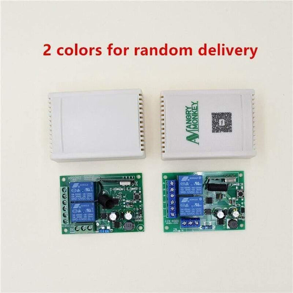 Planet Gates 433Mhz Universal Wireless Remote Control Switch AC 250V 110V 220V 2CH Relay Receiver Module And 5pcs RF 433 Mhz Remote Controls