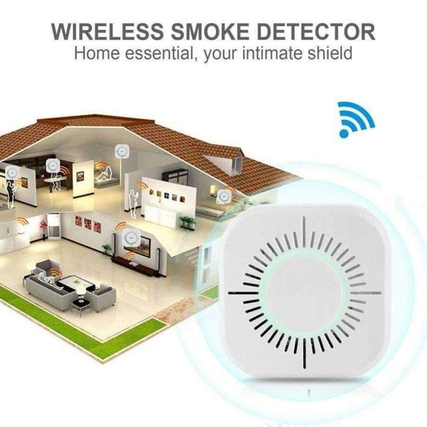 Planet Gates 433MHz Wireless Smoke Detector Fire Protection Portable smoke detector wifi Home Safe Security smoke alarm Sensor White