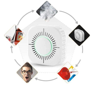 Planet Gates 433MHz Wireless Smoke Detector Fire Protection Portable smoke detector wifi Home Safe Security smoke alarm Sensor White