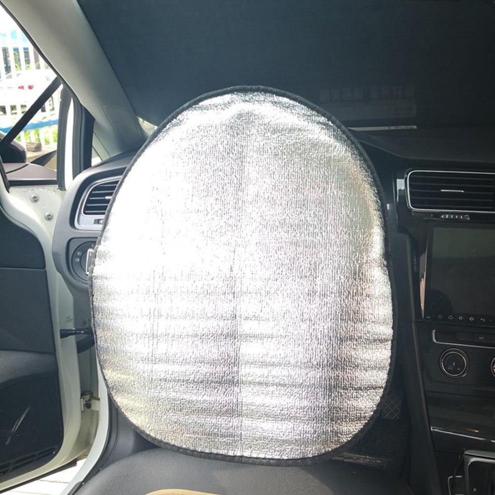 Planet Gates 44*50cm Double Thick Foil Anti Heat Sun-proof Parasol Shield Steering Wheel Cover Mat Heat-Resistant for Auto Car High Quality