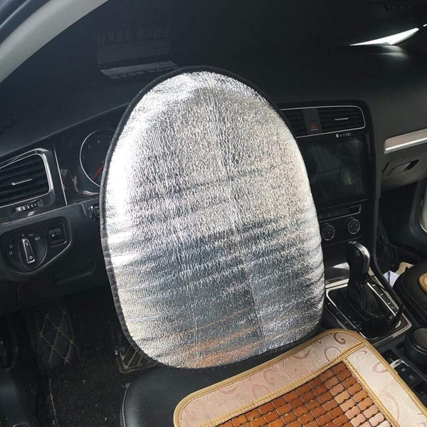 Planet Gates 44*50cm Double Thick Foil Anti Heat Sun-proof Parasol Shield Steering Wheel Cover Mat Heat-Resistant for Auto Car High Quality