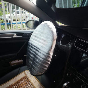 Planet Gates 44*50cm Double Thick Foil Anti Heat Sun-proof Parasol Shield Steering Wheel Cover Mat Heat-Resistant for Auto Car High Quality