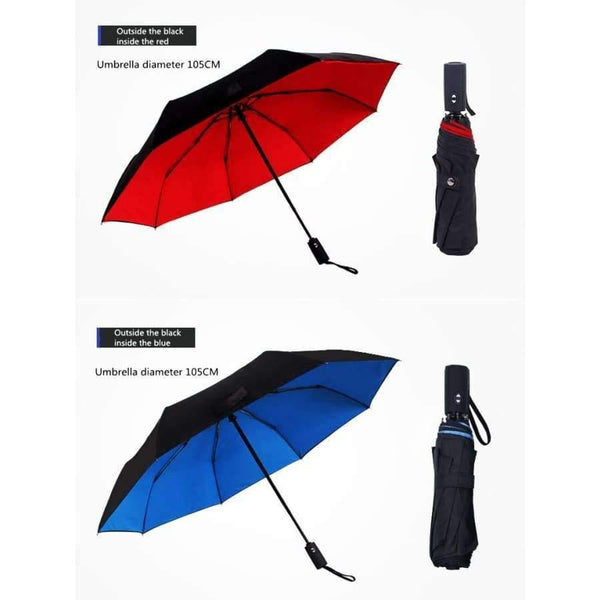 Planet Gates 4427light red / China New double layer three folding umbrella Anti-UV automatic umbrella rain women windproof sun women umbrella corporation