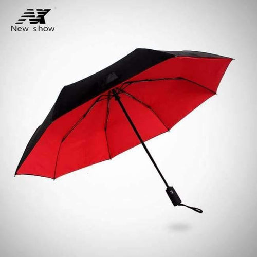 Planet Gates 4427light red / China New double layer three folding umbrella Anti-UV automatic umbrella rain women windproof sun women umbrella corporation