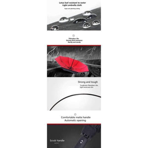 Planet Gates 4427light red / China New double layer three folding umbrella Anti-UV automatic umbrella rain women windproof sun women umbrella corporation