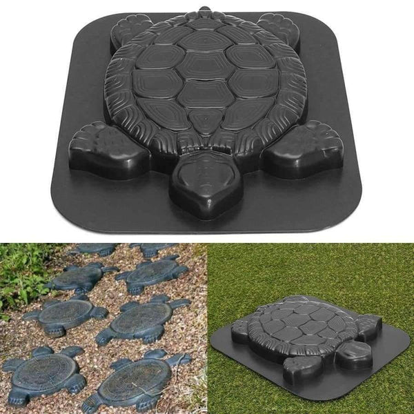 Planet Gates 44CM Turtle Stepping Stone Mold Path Maker Walk Maker Pavement Concrete Cement Mould ABS Tortoise For Garden Decor