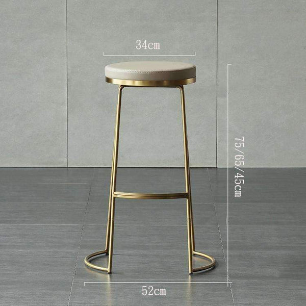 Planet Gates 45 cm / 65 cm / 75 cm Nordic bar stool bar chair creative coffee chair gold high stool simple dining chair wrought iron
