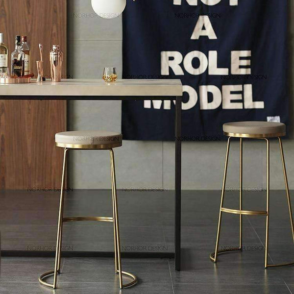 Planet Gates 45 cm / 65 cm / 75 cm Nordic bar stool bar chair creative coffee chair gold high stool simple dining chair wrought iron