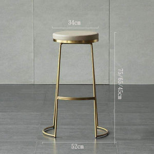 Planet Gates 45 cm / 65 cm / 75 cm Nordic bar stool bar chair creative coffee chair gold high stool simple dining chair wrought iron