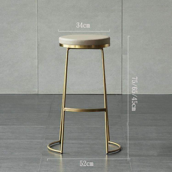 Planet Gates 45 cm / 65 cm / 75 cm Nordic bar stool bar chair creative coffee chair gold high stool simple dining chair wrought iron