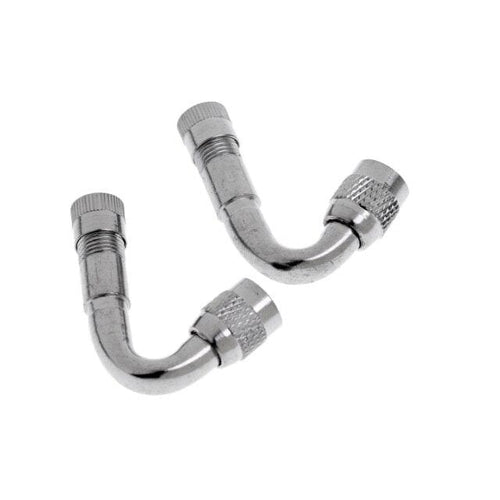 Planet Gates 45 Degree 2 x Valve Stem Adapter 45, 90, 135 Degree Valve Extension Car Electrombile Tyre Valve Extender Bike Parts