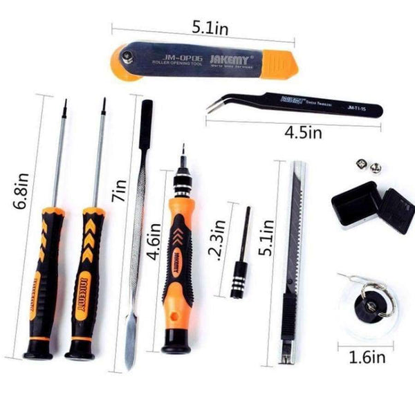 Planet Gates 45 in 1 Disassembling Repair Tool Multi Bits Precision Screwdriver Set with Tweezers Suitable for PC / Phone / Laptop