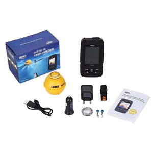 Planet Gates 45M/147Feet Sonar Depth Waterproof Fishfinder Wireless Portable Fish Finder Color Display Attractive Lamp