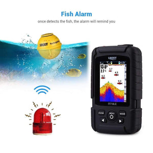 Planet Gates 45M/147Feet Sonar Depth Waterproof Fishfinder Wireless Portable Fish Finder Color Display Attractive Lamp