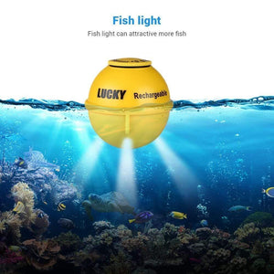 Planet Gates 45M/147Feet Sonar Depth Waterproof Fishfinder Wireless Portable Fish Finder Color Display Attractive Lamp