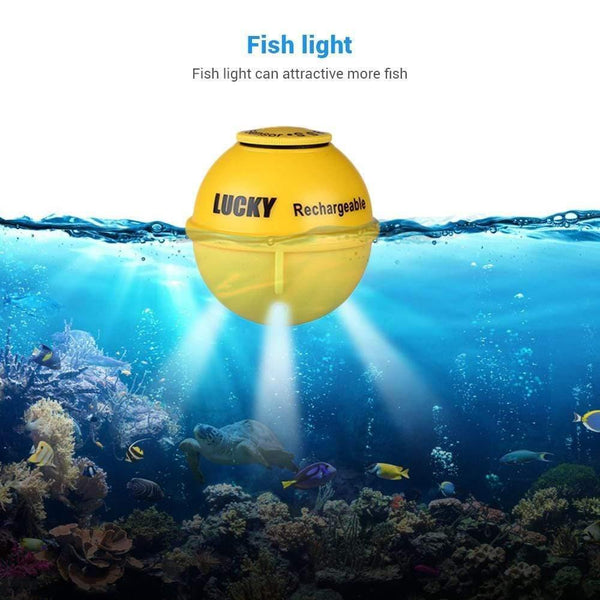 Planet Gates 45M/147Feet Sonar Depth Waterproof Fishfinder Wireless Portable Fish Finder Color Display Attractive Lamp