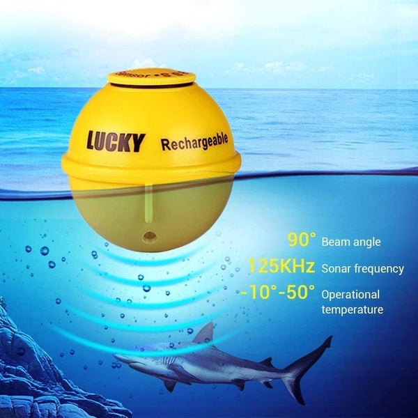 Planet Gates 45M/147Feet Sonar Depth Waterproof Fishfinder Wireless Portable Fish Finder Color Display Attractive Lamp