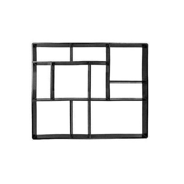 Planet Gates 45x40cm DIY Plastic Path Maker Mold Manually Paving/Cement Brick Molds The Stone Road Auxiliary Tools For Garden Decoration