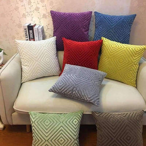 Planet Gates 45x45cm / Blue Pillow Case Chenille Flocking Cushion Cover Grey  Yellow Purple Red Home Decorative Pillow Cover 45x45cm/30x50cm