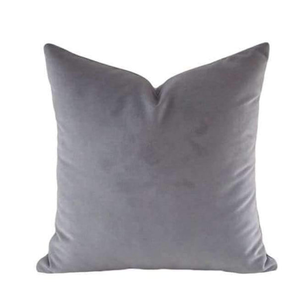 Planet Gates 45x45cm / Dark Grey Luxury Black Grey White Silver Velvet Cushion Cover Pillow Case Lumber Pillow Case