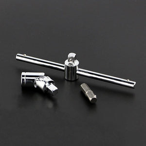 Planet Gates 46pcs 1/4-Inch Socket Set Car Repair Tool Ratchet Set Torque Wrench Combination Bit a set of keys Chrome Vanadium