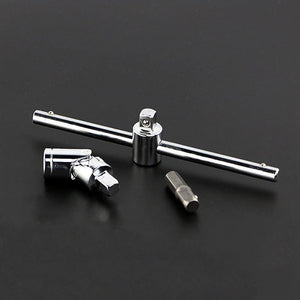 Planet Gates 46pcs 1/4-Inch Socket Set Car Repair Tool Ratchet Set Torque Wrench Combination Bit a set of keys Chrome Vanadium