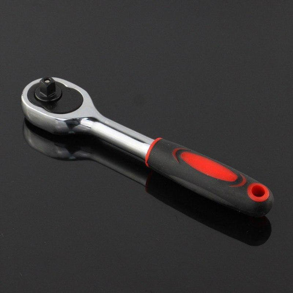 Planet Gates 46pcs 1/4-Inch Socket Set Car Repair Tool Ratchet Set Torque Wrench Combination Bit a set of keys Chrome Vanadium