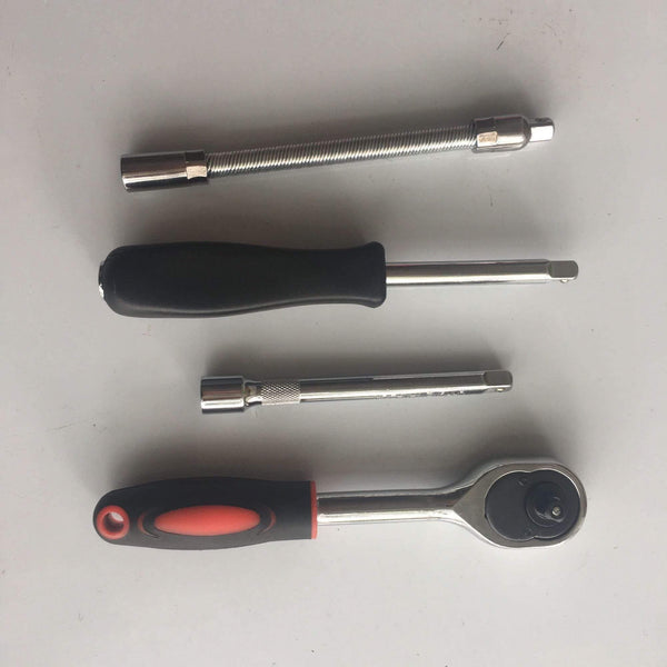 46pcs/set Carbon Steel Combination Tool Set Wrench Socket Spanner Screwdriver Household Motorcycle Car Repair Tool