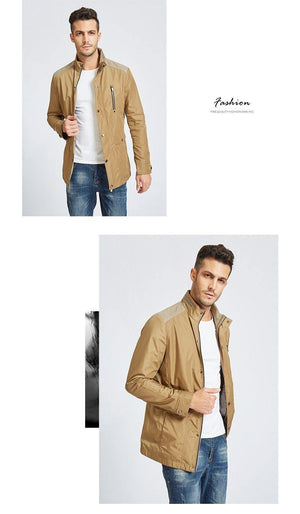 Planet Gates 47 / M Jackets and Coats Jaqueta Masculina Male Causal Fashion Large Size Jackets Hombre uniform M-3XL