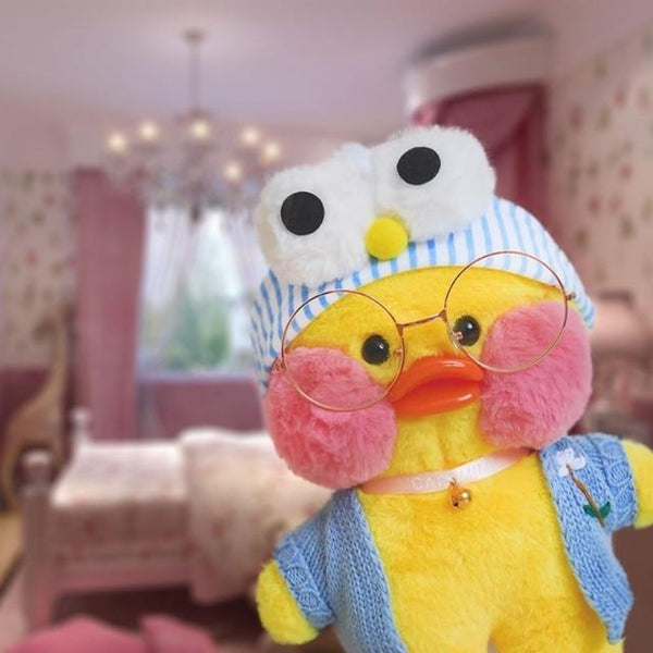 Planet Gates 48 30CM Pink LaLafanfan Kawaii Cafe Mimi Yellow Duck Plush Toy Cute Stuffed Doll Soft Animal Dolls Kids Kawaii Plush Toys Rag Doll