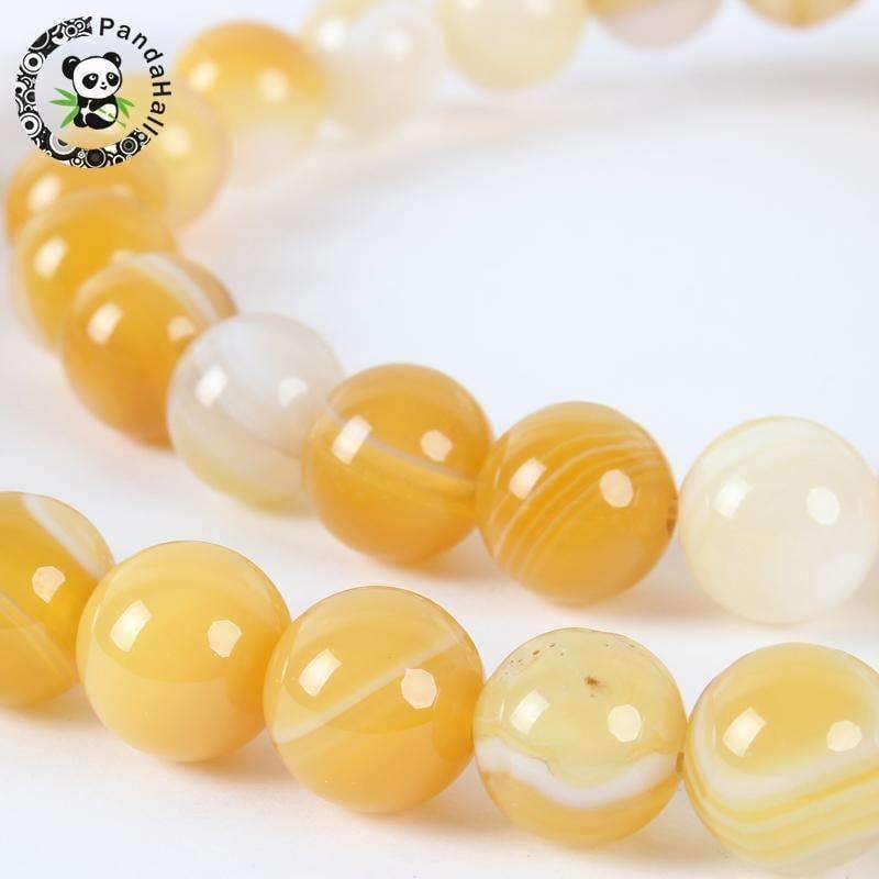 Planet Gates 48pcs/pack Round Beads Natural Stone 8mm for Jewelry Making DIY Bracelets Necklaces Dyed