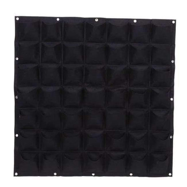 Planet Gates 49 Black Green Vertical Grow Bag Gardening Wall Mounted Planting Flower Grow Container Strawberry Growing Bags Garden Home Supplies