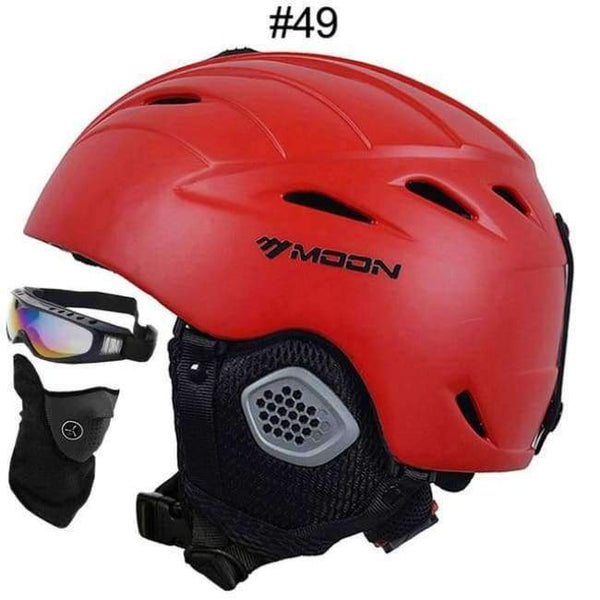 Planet Gates 49 Full Red / L Ski Helmet Women Men CE Safety In-mold Sking Snowboard Skateboard Snow Helmet Size S/M/L/XL