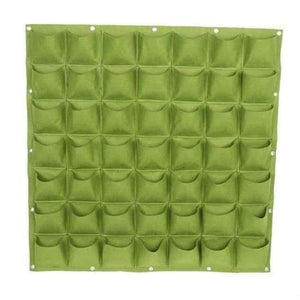 Planet Gates 49 Green Green Vertical Grow Bag Gardening Wall Mounted Planting Flower Grow Container Strawberry Growing Bags Garden Home Supplies
