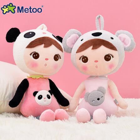Planet Gates 49cm  kawaii Stuffed Plush Animals Cartoon Kids Toys for Girls Children Birthday Christmas Gift Keppel Panda Baby Metoo Doll