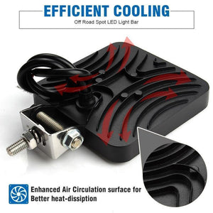 Planet Gates 4inch 10cm 18W 27W 48W Offroad Car 4WD Truck Tractor Boat Trailer 4x4 SUV ATV 12V Spot Flood LED Light Bar LED Work Light