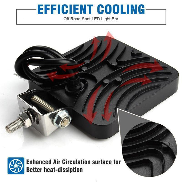 Planet Gates 4inch 10cm 18W 27W 48W Offroad Car 4WD Truck Tractor Boat Trailer 4x4 SUV ATV 12V Spot Flood LED Light Bar LED Work Light