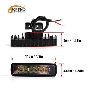 Planet Gates 4inch 10cm 18W 27W 48W Offroad Car 4WD Truck Tractor Boat Trailer 4x4 SUV ATV 12V Spot Flood LED Light Bar LED Work Light