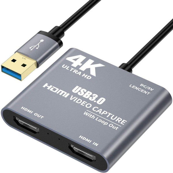 Planet Gates 4K 1080P  USB 3.0 to HDMI  Video Audio Game Capture Card  With Loop Out Full 1080p 60 Record Via DSLR Camcorder