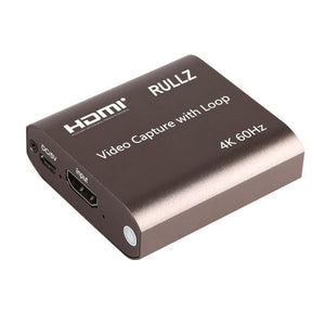 Planet Gates 4K 60hz Loop Out HDMI Capture Card Audio Video Recording Plate Live Streaming USB 2.0 3.0 1080p Grabber for PS4 Game DVD Camera
