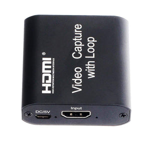 Planet Gates 4K HDMI Video Capture Card 1080p Board Game Capture Card USB 2.0 Recorder Box Device for Live Streaming Video Recording Loop Out