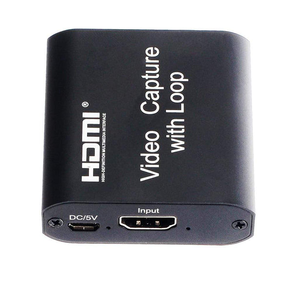 Planet Gates 4K HDMI Video Capture Card 1080p Board Game Capture Card USB 2.0 Recorder Box Device for Live Streaming Video Recording Loop Out