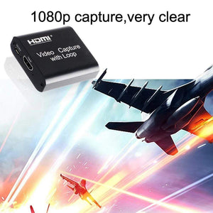 Planet Gates 4K HDMI Video Capture Card 1080p Board Game Capture Card USB 2.0 Recorder Box Device for Live Streaming Video Recording Loop Out