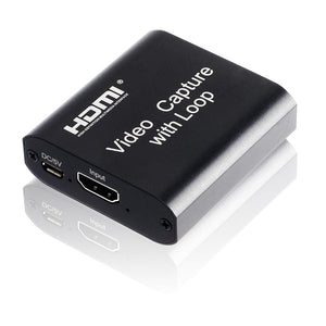 Planet Gates 4K HDMI Video Capture Card 1080p Board Game Capture Card USB 2.0 Recorder Box Device for Live Streaming Video Recording Loop Out