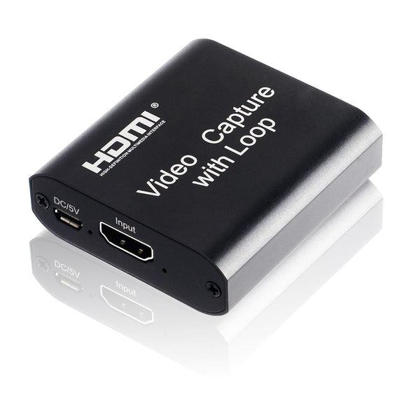 Planet Gates 4K HDMI Video Capture Card 1080p Board Game Capture Card USB 2.0 Recorder Box Device for Live Streaming Video Recording Loop Out