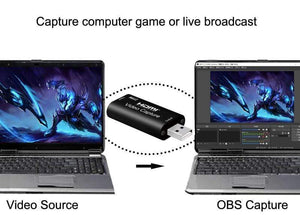 Planet Gates 4K Video Capture Card USB 3.0 2.0 HDMI Video Grabber Record Box for PS4 Game DVD Camcorder Camera Recording Live Streaming