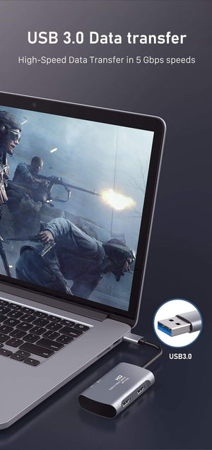 Planet Gates 4K Video Capture HDMI Capture Card USB 3.0 2.0 60FPS for Switch Camera Live Streaming Recording PS4 DVD Recorder C371