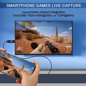 Planet Gates 4K Video USB capture HDMI card Video Grabber Record Box for PS4 DVD Camcorder Camera Recording Live Streaming